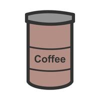 koffiefles gevuld lijnpictogram vector