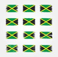 jamaica vlagborstelcollecties. nationale vlag vector