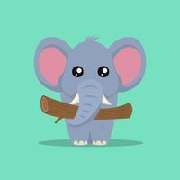 schattige olifant illustratie vector