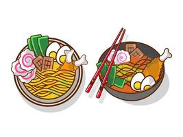 ramen japanse noodle clipart vector