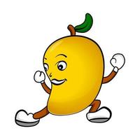 mango fruit cartoon mascotte illustratie vector