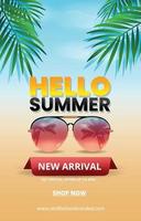 nieuwe aankomst zomer mode poster advertentie sjabloon vector