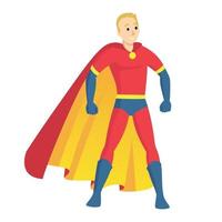superheld man, symbool, element, teken. schild, embleem superman. illustratie van de held van het kind vector