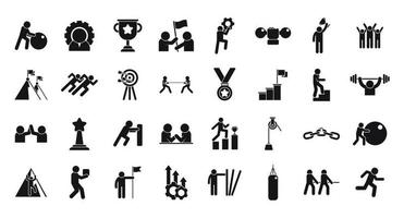 inspanning pictogram eenvoudige vector. succes kracht vector