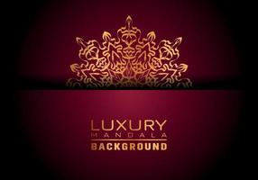 luxe sier mandala logo achtergrond, arabesk stijl. vector