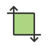 pictogram met gevulde lijn transformeren vector