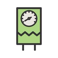 waterverwarmer gevuld lijnpictogram vector