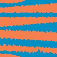 oranje en blauwe abstracte achtergrond met gescheurde lijnen vector
