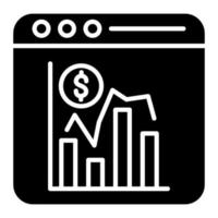 statistieken glyph-pictogram vector