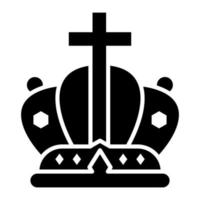 koningskroon glyph-pictogram vector