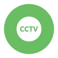 trendy cctv-concepten vector