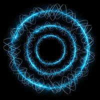 blauw oog cyber circuit toekomstige technologie concept achtergrond vector