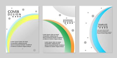 moderne en minimalistische hoezenset. grijze abstracte achtergrond. ontwerp voor rapporten, brochures, catalogi vector