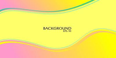 vectorontwerp. abstracte achtergrond met gele kleur voor de kleurovergang. ontwerp voor omslag, website, banner vector