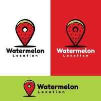 watermeloen locatie kunst illustratie vector