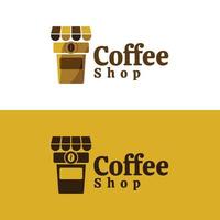 bedrijfsnaam coffeeshop vector