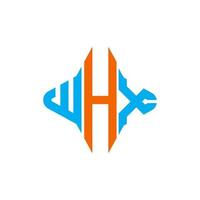 whx letter logo creatief ontwerp met vectorafbeelding vector