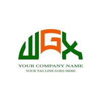 wgx letter logo creatief ontwerp met vectorafbeelding vector