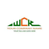 wck letter logo creatief ontwerp met vectorafbeelding vector