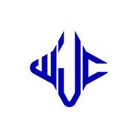 wjc letter logo creatief ontwerp met vectorafbeelding vector