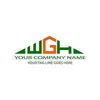 wgh letter logo creatief ontwerp met vectorafbeelding vector