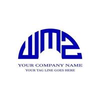 wmz letter logo creatief ontwerp met vectorafbeelding vector