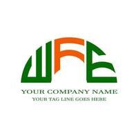 wfe letter logo creatief ontwerp met vectorafbeelding vector