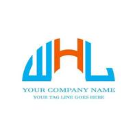 whl letter logo creatief ontwerp met vectorafbeelding vector