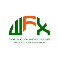 wfx letter logo creatief ontwerp met vectorafbeelding vector