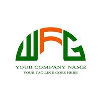 wfg letter logo creatief ontwerp met vectorafbeelding vector