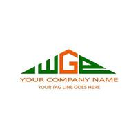 wgp letter logo creatief ontwerp met vectorafbeelding vector