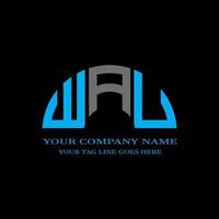 wau letter logo creatief ontwerp met vectorafbeelding vector