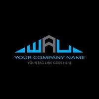wau letter logo creatief ontwerp met vectorafbeelding vector