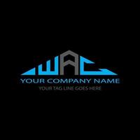 wac letter logo creatief ontwerp met vectorafbeelding vector