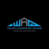 waq letter logo creatief ontwerp met vectorafbeelding vector