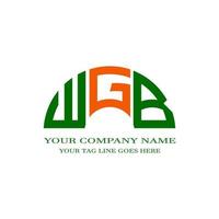 wgb letter logo creatief ontwerp met vectorafbeelding vector