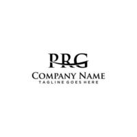 prg brief logo teken ontwerp vector