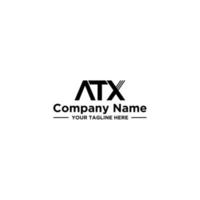 atx modern eerste logo-ontwerp vector