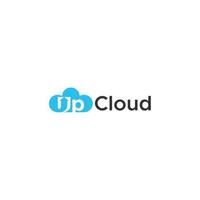 gestileerde wolk en een pijl. up en cloud logo-ontwerp vector
