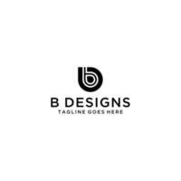 eerste letter b logo ontwerp vector