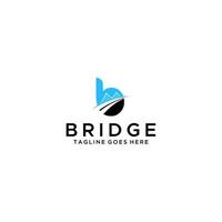 b brief eerste brug symbool vector pictogram logo ontwerp