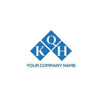 kqh brief logo ontwerp op witte achtergrond. kqh creatieve initialen brief logo concept. kqh brief ontwerp. vector