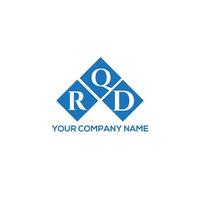 rqd brief logo ontwerp op witte achtergrond. rqd creatieve initialen brief logo concept. rqd-briefontwerp. vector