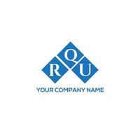 rqu brief logo ontwerp op witte achtergrond. rqu creatieve initialen brief logo concept. rqu brief ontwerp. vector