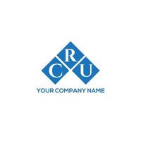 cru brief logo ontwerp op witte achtergrond. cru creatieve initialen brief logo concept. cru brief ontwerp. vector