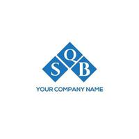 mq brief logo ontwerp op witte achtergrond. sqb creatieve initialen brief logo concept. sqb-briefontwerp. vector