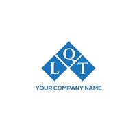 lqt brief logo ontwerp op witte achtergrond. lqt creatieve initialen brief logo concept. lqt brief ontwerp. vector