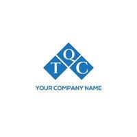 tqc brief logo ontwerp op witte achtergrond. tqc creatieve initialen brief logo concept. tqc-briefontwerp. vector