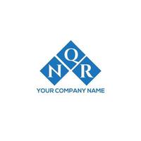 nqr brief logo ontwerp op witte achtergrond. nqr creatieve initialen brief logo concept. nqr brief ontwerp. vector