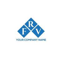 frv creatieve initialen brief logo concept. frv brief design.frv brief logo ontwerp op witte achtergrond. frv creatieve initialen brief logo concept. frv brief ontwerp. vector